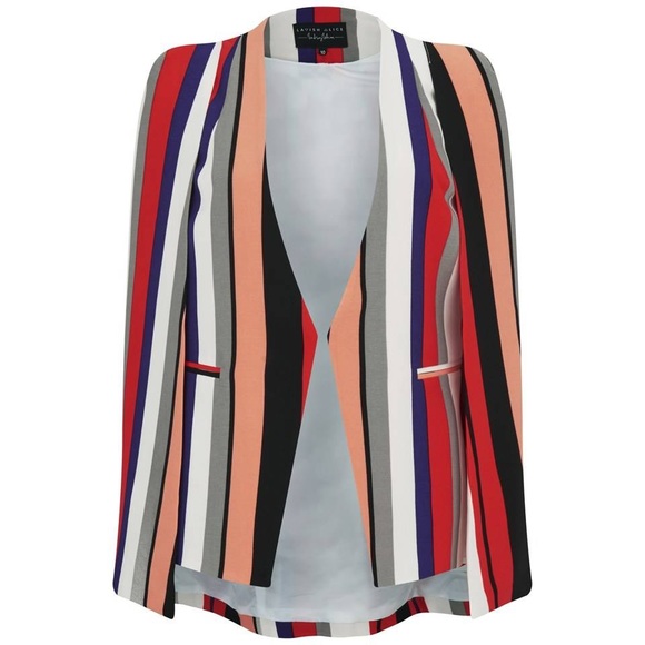 Simply Be striped vape blazer!! Size 3X (22/24)! EUC! 🌈 - Picture 4 of 6